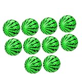 Gogogmee 10 Stück Teiliges Aufblasbares Wassermelonen Bunte Kunststoffbälle für Geeignet als Strand Outdoorspielzeug für Mädchen und Jungen für Pool und See