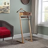 Freistehender Anzugbügel mit herausnehmbarem Tablett und Schuhregal für organisierte Aufbewahrung im Schrank