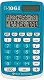 Texas Instruments TI-106 II – Solarwissenschaftlicher Taschenrechner, EIN robuster und benutzerfreundlicher Taschenrechner mit Vier Grundrechenarten, EN/GR/DU/FR