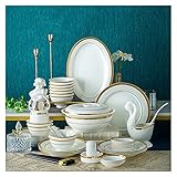 30/56/60-teiliges Keramik-Geschirr-Set aus Knochenporzellan, Geschirr, Teller, Keramik-Kombination, Tafelservice für 10 Personen (30-teilig)