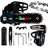 GardeTech Benzin Kettensäge 1,22PS Hubraum 25cm³ Motorsäge 8000 U/min handliche leichte Kettensäge