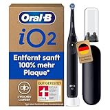 Oral-B iO Series 2 Elektrische Zahnbürste — Electric Toothbrush, Inkl. 1 Aufsteckbürste, 3 Putzmodi für Zahnpflege, Magnet-Technologie, Reise-Etui, Aufsteckbürsten-Etui — Designed by Braun, Schwarz