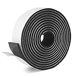 SDLDEER Moosgummi Selbstklebend Dichtungsband Selbstklebend Schaumstoff Klebeband für Fenster Türdichtungen Siegel Anti-Kollision Schalldämmung (50mm(B) x6mm(D) x4m(L))