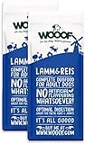WOOOF Lamm & Reis 14kg kaltgepresstes, getreidefreies und hypoallergenes Hundefutter | Trockenfutter, leicht verdaulich, ohne Weizengluten
