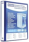 DONAU 2788164PL-10 Präsentationsringbuch Präsentationsordner Ringbuch Präsentation/Blau/ 4-D-Ring-Mechanik-Mechanik DIN A4 Füllhöhe 16 mm/mit Taschen/ 1 Stück