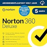Norton 360 Deluxe inkl. Utilities Ultimate 2025 | 5 Geräte | 1 Jahr | Aktivierungscode per Email