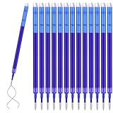 Collazoey 14 Stk Set Ersatzmine 0,7mm,Kompatibel mit PIlot Frixion，blau，Tintenroller Radierbar，thermosensitive Tinte, Gute Preis/Leistung，austauschbare Mine