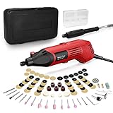 Multifunktionswerkzeug 170W 8000-35000RPM Multitool Set, 6 Variable Geschwindigkeiten, Elektrischer Schleifer zum Schneiden, Schleifen, Polieren, Bohren und Gravieren mit Tragekoffer