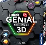 KOSMOS 684006 Einfach Genial 3D, mit hochwertigen 3D-Steinen Neue Möglichkeiten entdecken, Brettspiel für die ganze Familie ab 10 Jahren, Geschenk, Familienspiel für 1-4 Personen, Gesellschaftsspiel