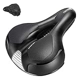 Toptrek Fahrradsattel, Fahrradsitz aus Bequem Weich Memory Foam, mit Wasserdicht überzug Fahrrad Sattel, Herren & Damen City Gelsattel Fahrrad, Fahrradsättel ist für City-Bike/Trekking Geeignet