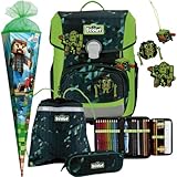 Pridera Scout Schulranzen Jungen 1.Klasse in verschiedenen Modellen (Neo 5tlg. Set mit Schultüte, Cubes)