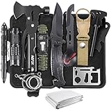 Geschenke für Männer, Vater, Ehemann, Freund, Ihn, Überlebens-Kits, 14-in-1 Survival-Ausrüstung, Camping-Essentials, coole Gadgets für Camping, Wandern, Wildnis, Abenteuer und Katastrophenvorsorge