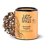 Just Spices Avocado Topping I Knuspriges Finish für jedes Avocado-Gericht mit Sesam I Gewürzdose, 60 g