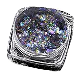 Glitzer-Puder, Metallic-Effekt, Farben, Pigment, Dekoration, Basis, Glitzerpulver