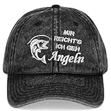 Geschenke für Angler Männer Geburtstag Fischerhut, Angeln Geschenk Lustig MIR REICHTS ICH GEH ANGELN Mütze Angler Zubehör, Angler Geschenke für Männer Vatertagsgeschenk für Papa Baseball Cap Herren
