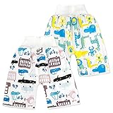FLYISH DIRECT Baby Windelrock Windelhosen für Kinder für das Töpfchentraining, Hohe Taille, 2 Stück, 4-8 Jahre (4-8T), L