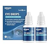 Amazon Basic Care Augentropfen mit Natriumhyaluronat 0,2%, 15 ml (2er Pack)