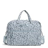 Vera Bradley Grand Weekender Reisetasche aus Baumwolle, Perennials Gray - Recycled Cotton, Einheitsgröße