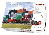 Märklin 29065 Digital-Startpackung Moderner Rangierbetrieb, Spur H0 Modelleisenbahn, viele Soundfunktionen, mit Mobile Station und C-Gleis Schienen