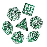 Youngwier Würfelspiel, 7-teiliges Würfel-Set aus Acryl für Gesellschaftsspiele mit lebendigen Farben, komplettes Spiel in lebendigen Farben, Dekoration für Schlafsaal, Camping und Reisen