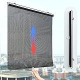 Agashi Verdunkelungsrollo, Fensterrollo, Rollo Mit Saugnäpfen, Sonnenschutz-Verdunkelungsrollo, Dachfensterrollo/Color/50 * 125Cm/19.7 * 49.2In