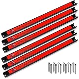 DEUBA® 6x Magnetleiste 45cm 23kg Tragkraft Magnetisch Werkzeugleiste Werkzeughalter Werkzeugwand Werkstatt Werkzeug Organizer inkl. Montagematerial