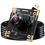 Accum 16MP USB Kameramodul mit Fischaugenobjektiv, 180° Weitwinkel, USB 2.0 Webcam UHD 4K, Plug & Play für PC, Raspberry Pi, Jetson Nano, Lightburn Kamera