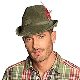 Boland 54285 Master 54285-Hut Jagdmeister mit Edelweiß, Grün, Jäger, Trachtenhut, Oktoberfest, Mottoparty, Karneval, Unisex – Erwachsene, One size