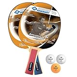 Donic-Schildkröt Tischtennis-Set Level 300 für 2 Spieler (2 Schläger 1,0 mm Schwamm, 3 Bälle, im Blister, gute Freizeitqualität), 788634, Schwarz