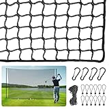 ORIENTOOLS Golf Übungszaunnetz 3mx3m/3mx4,5m/3mx6m, Polyester Golf-Übungsnetz Tragbares Golfnetz für Drinnen und Draußen, verstellbares Schutznetz mit Seil und Schnalle für Garten, und Innenbereich