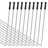 GEEHUA Austauschbare Kugelschreiber Minen 10 Stück glatte Schreibstift Minen 1,0 mm mittlere Spitze Tintenroller Metallmine kompatibel mit Tintenstift Minen für Büro Schule(Schwarz)