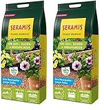 Seramis Pflanz-Granulat für Beet-, Balkon- & Kübelpflanzen, 6 l – Tongranulat, Pflanzenerde Ersatz zur Wasser- und Nährstoffspeicherung, Nicht Zutreffend (Packung mit 2)