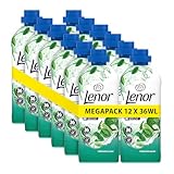 Lenor Weichspüler Megapack 12 × 36 Waschladungen, Freshness Guard Ariel, 24 Stunden „Wie Frisch Geduscht“ Gefühl, Mit Aktiver Geruchsabwehr