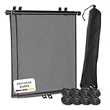 PAWNY Sonnenrollo Auto, Rollfunktion mit Flexibler Größeneinstellung und UV-Schutz (2er-Set), Sonnenschutz Auto Baby bis zu 40 x 60cm, Auto Zubehör für Babys & Kinder