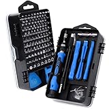 SHARDEN Feinmechaniker Schraubendreher Set, 122 in 1 Mini Präzisions Werkzeug Kit mit Torx T2 T5 T6 T8 T9, Handy Reparatur Werkzeug Set für Uhr, PC, Brille, PS, Kamera, Phone mit 1 Magnetische Pad
