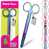 La Repera de Enfermera® Premium-Schere für Krankenpflege und Gesundheitsnotfälle: Mayo-Schere und römische Spitze, professionelle Rundspitze, Pflegezubehör (Rainbow Dream)