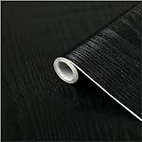 d-c-fix Möbel-Klebefolie Blackwood Holz-Optik 67,5 cm x 2 m - Möbelfolie selbstklebend Deko-Folie für Küche Tisch Schrank Fensterbank Küchenfronten Schrankfolie Tischfolie Holzfolie schwarz