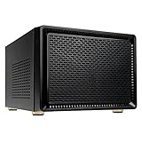 KOLINK Satellite Mini-ITX Micro-ATX Gehäuse Computergehäuse, PC Hülle, PC Case, PC Gehäuse Klein, Dezentes Design Computer Gehäuse, Schwarz