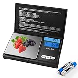 JOPHEK Digital Precision Scales, Pocket Scales Mini-Schmuckwaage Tragbar Kompakt mit Digitalwaage Feinwaage LCD-Display Extremely Precise Digital Scales (1KG/0.1G)