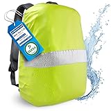 Nextcover® NEU Universeller Regenschutz für Rucksack & Schulranzen I 100% Wasserdichter Rucksack Regenschutz für effektiven Schutz vor Nässe I Rucksack Überzug Reflektierend I Regenhülle