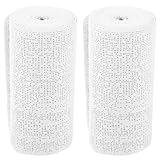 STOBAZA 2 Rollen Gipsbinde zum Basteln Schnell Trocknendes Hautfreundliches Gipsgewebe für DIY Modellbau Landschaftsgestaltung und Kunstprojekte pro für Sandtisch und Masken