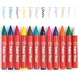 Baker Ross AR872 Dicke Wachsmalstifte für Kinder, Kunst und Handwerk, Schule, Klassenzimmer, gemischt, 36 Stück (1 Packung)