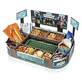 FunX Snack Stadion zum Befüllen - American Football Party Deko - Stadion Schale für Snacks 45 x 32 cm