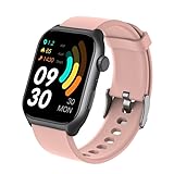 AngLink Ionoswatch Smartwatch Damen Herren, 2 Zoll HD Touchscreen, Bluetooth-Anrufe, IP68 Wasserdicht, Herzfrequenz-, SpO2-, Schlafüberwachung, 100+ Sportmodi, Fitness-Tracker (Pink)