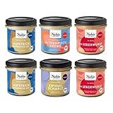 NABIO | Herzhafte Brotzeitbox I 6er Box Bio-Aufstriche I 2x Aufstrich bayerische Art, 2x Wie Leberwurst, 1x Wie Thunfischcreme, 1x Zwiebelschmelz I vegan I (6 x 135g)