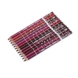 minkissy 12 Stück Pipliner Stift Wasserfester Lipliner Stift Lippenkonturenstifte