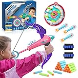 Wootoyz Outdoor Spielzeug ab 3 4 5 6 7 8 9 10 Jahre Mädchen, Pfeil Und Bogen Kinder Mädchen Geschenke 3-12 Jahre Kinder Spielzeug Mädchen Kinderspielzeug ab 3-6 Jahre Geschenke für Mädchen