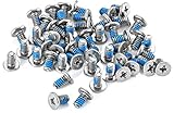 Poppstar Festplattenschrauben für 3,5 Zoll Festplatten, Nr. 6-32 UNC x 7 mm, silber, 50er Set
