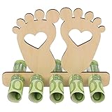 Spruchreif | Geldgeschenk Baby – Originelles Holzgeschenk zur Geburt & Taufe | Geldgeschenke & Gutscheine für Jungen & Mädchen | Perfekt als Baby-Geschenkidee