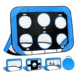 Kleines Fußballziel, Klappfußball-Netz-4-in-1 Netto-wetterfestes Fußballnetz Für Das Tor Für Kleinfußball-Tor Faltbarer Fußballtor Für Garden Easy Setup Soccer-Tor Für Kinder